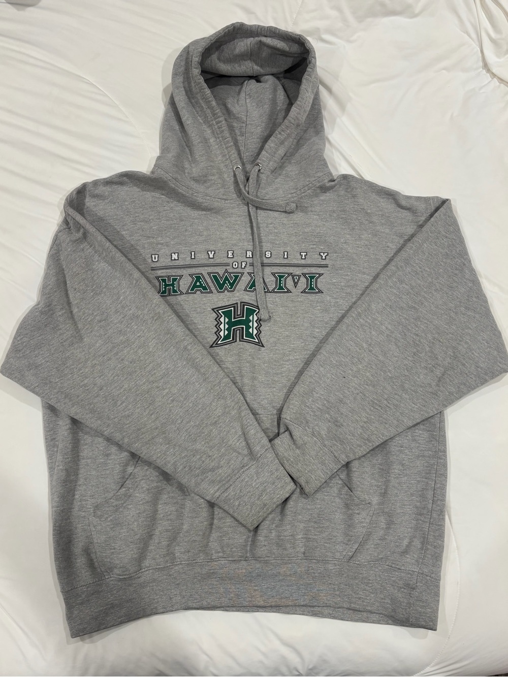 University of Hawaii Gray Pullover Hoodie Sweatshirt